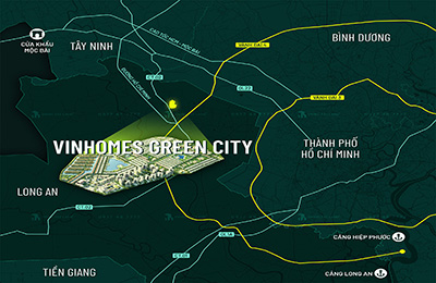 Vị trí vinhomes green city – kết nối tp.hcm chỉ 30 phút